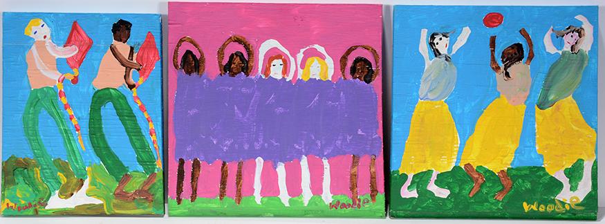 Woodie Long. 3 Original Paintings. (1 of 1)