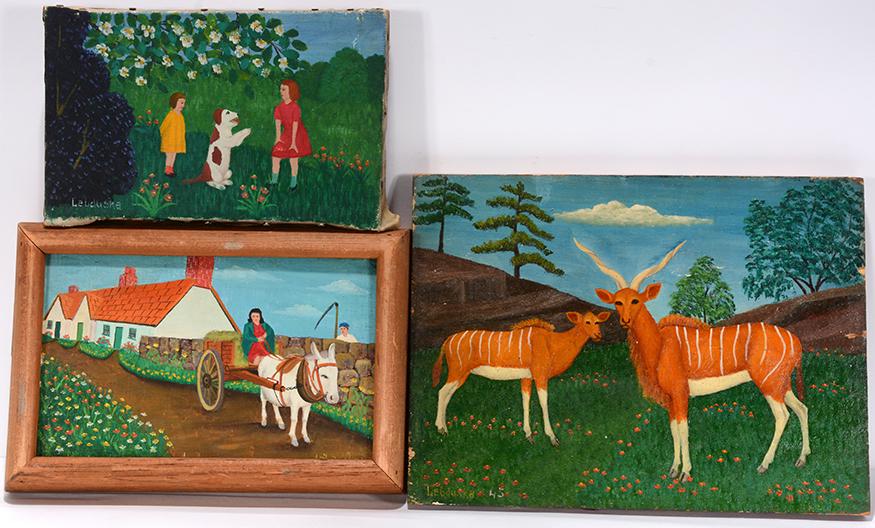 Lawrence Lebduska. 3 Small Works. (1 of 4)