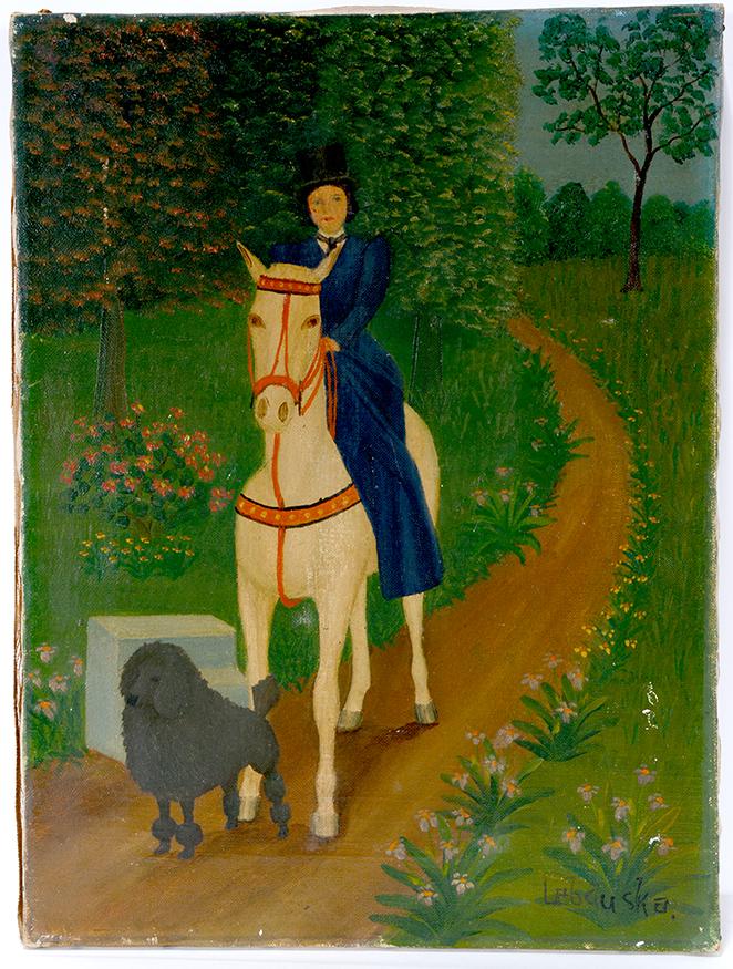 Lawrence Lebduska. English Woman Riding. (1 of 2)