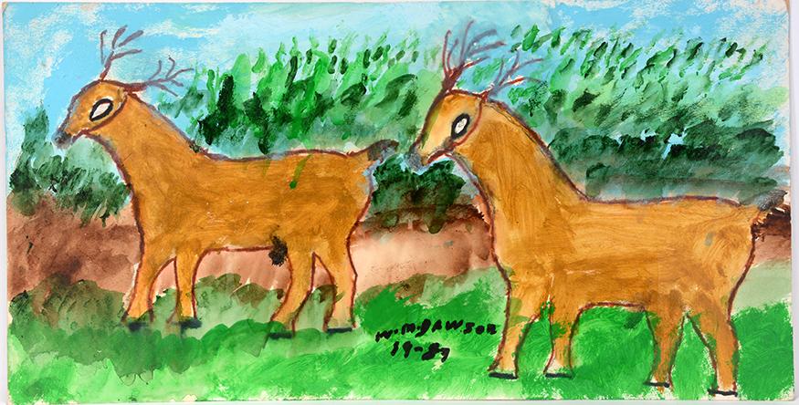 William Dawson. Pair of Deer. (1 of 2)