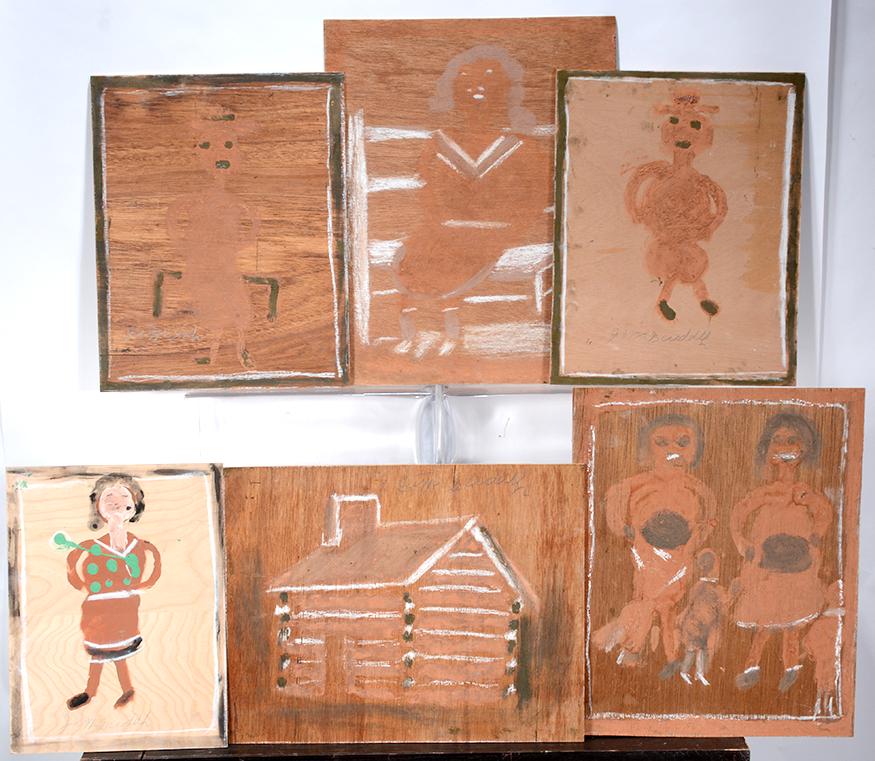 Jimmy Lee Sudduth. 6 Original Paintings. (1 of 1)