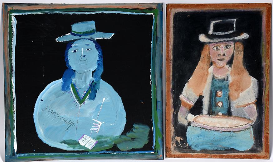 Jimmy Lee Sudduth. Portraits with Hats. (1 of 3)