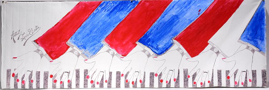 Lee Godie. Piano Keyboard. (1 of 6)