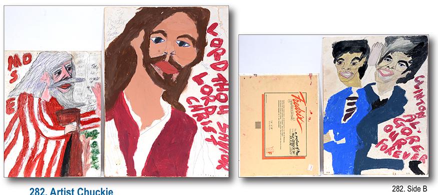 Artist Chuckie. Moses, Jesus, Clinton & Al Gore. (1 of 3)