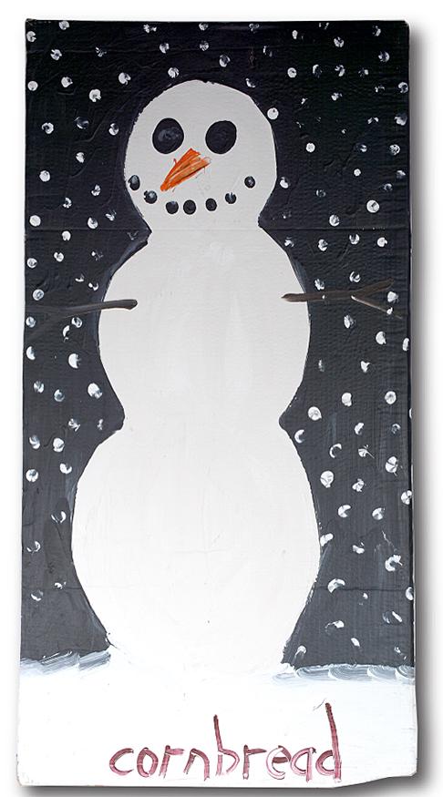 Cornbread Anderson. Tall Snowman. (1 of 2)