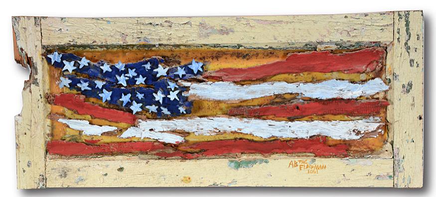 Ab The Flagman. Tree Bark Flag. (1 of 3)
