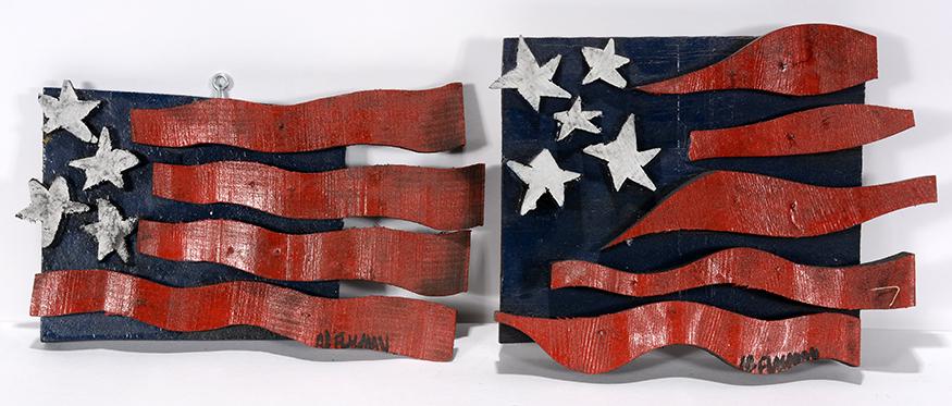 Ab The Flagman. Two Small Flags. (1 of 1)