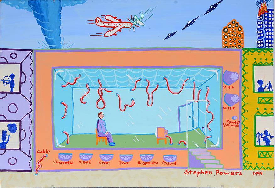 Stephen Powers. T.V. Life. (1 of 3)