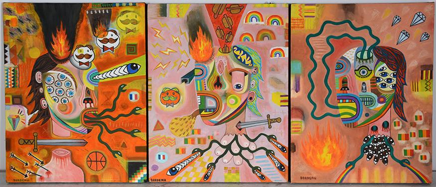 Jessa Bordeau. 3 Abstract Portraits. (1 of 4)