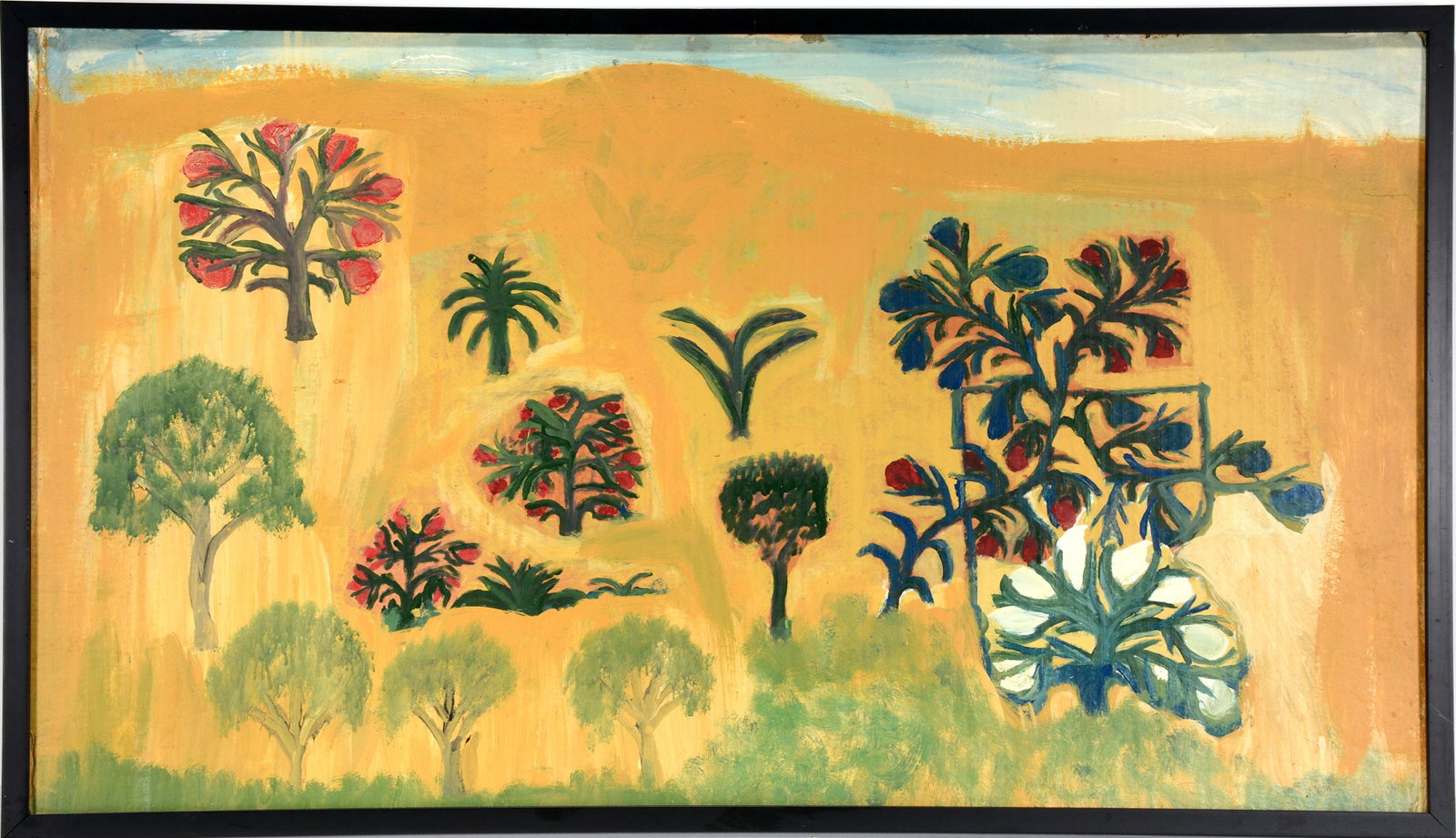 Morris Ben Newman. New Flower Series.: Morris Ben Newman. (1883-1980) Rare Find! New Flower Series. Oil on board. Minor paint rubs, otherwise great condition. 43Â” w x 24.5Â” h including frame. Provenance: Lindsay Gallery, Columbus, 