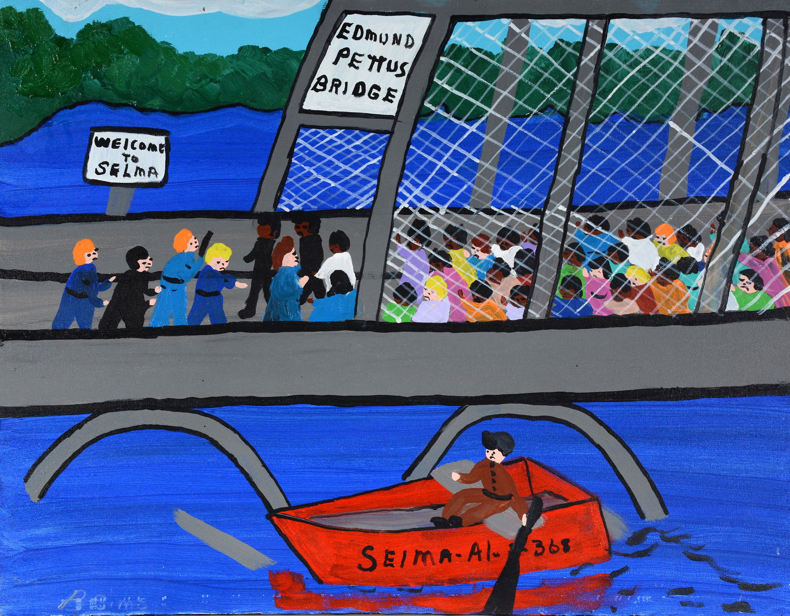 Bernice Sims. Edmund Pettis Bridge. (1 of 4)