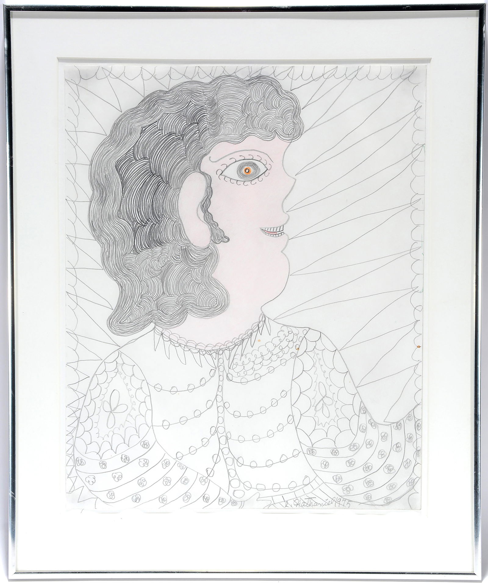 Inez Nathaniel Walker. Pink Face Profile. (1 of 4)