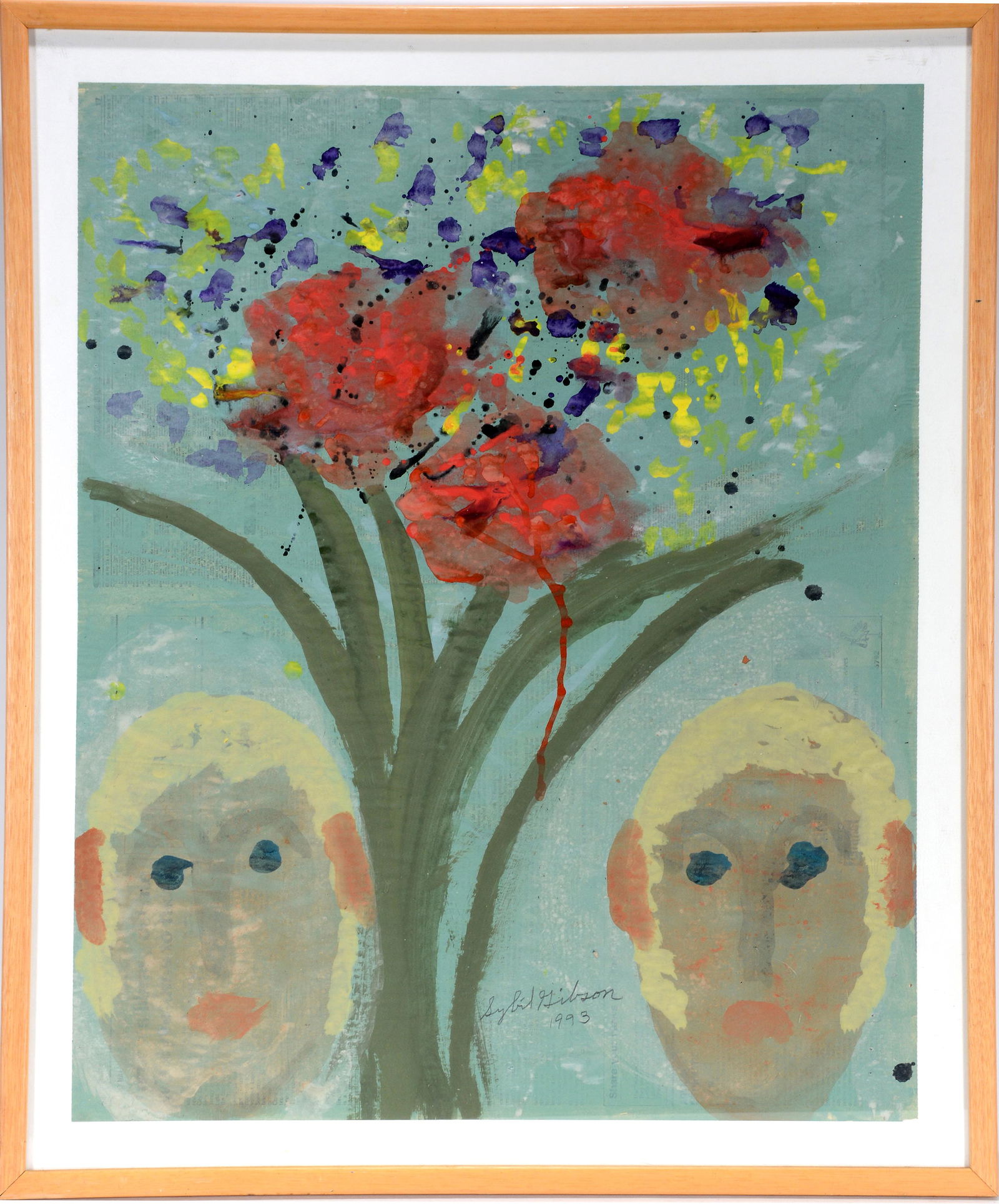 Sybil Gibson. Two Boys & Flowers. (1 of 6)