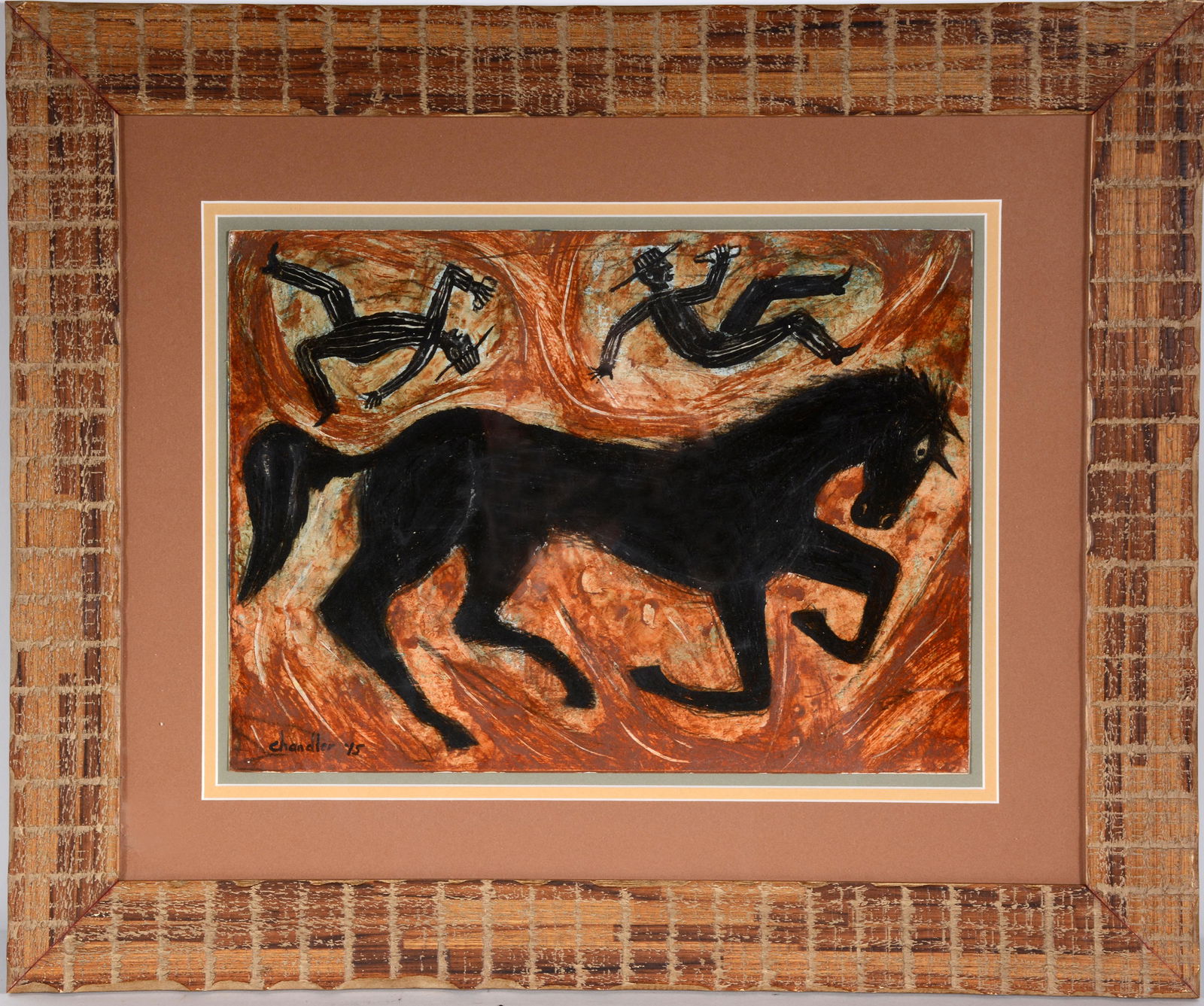 ‘Red Mud’ Chandler. Bucking Horse. (1 of 2)