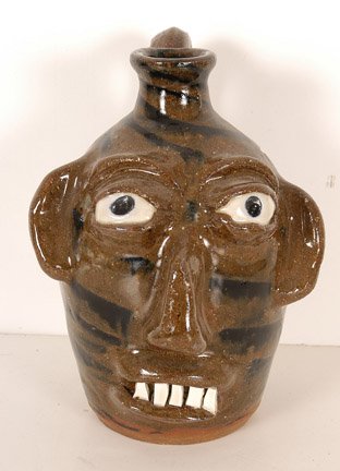 B.B. Craig. Swirl Face Jug.