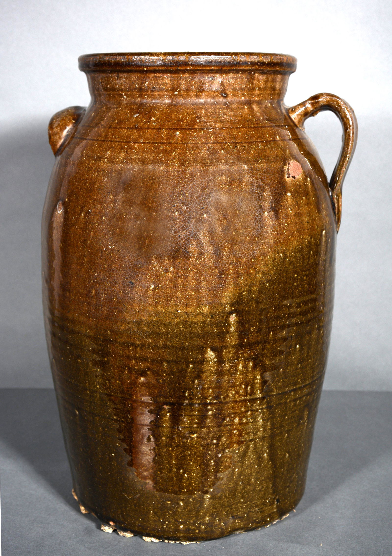 Cheever Meaders (attrib.)  High Glaze Churn. (1 of 4)