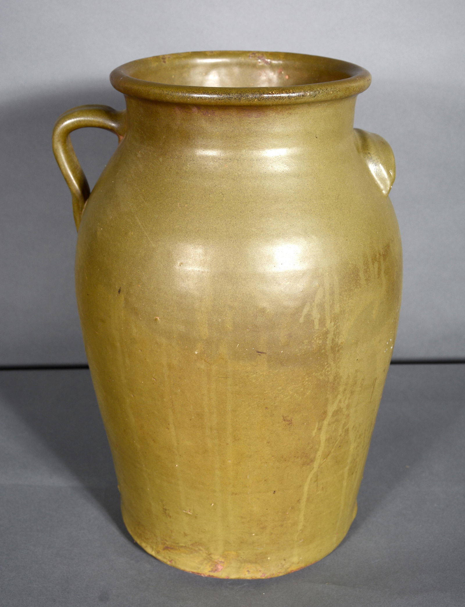 Cheever Meaders (attrib.) 4 Gallon Matte Glaze Churn. (1 of 5)