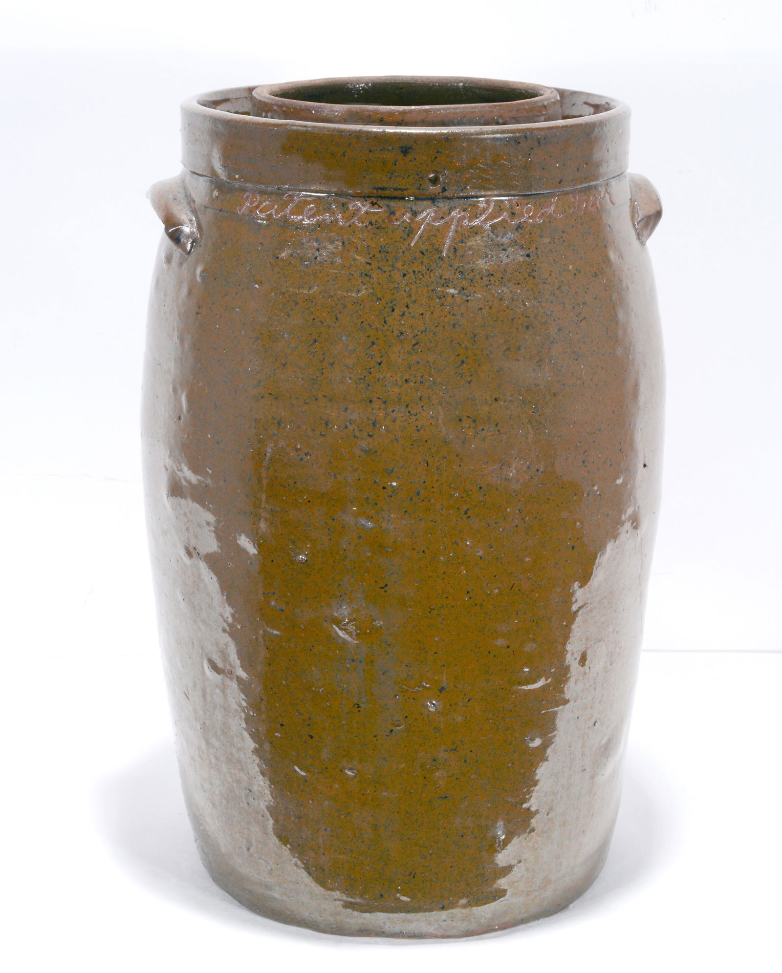 Possibly W.T.B. Gordy. 'Patent Apply For' 5 Gal Churn. (1 of 4)