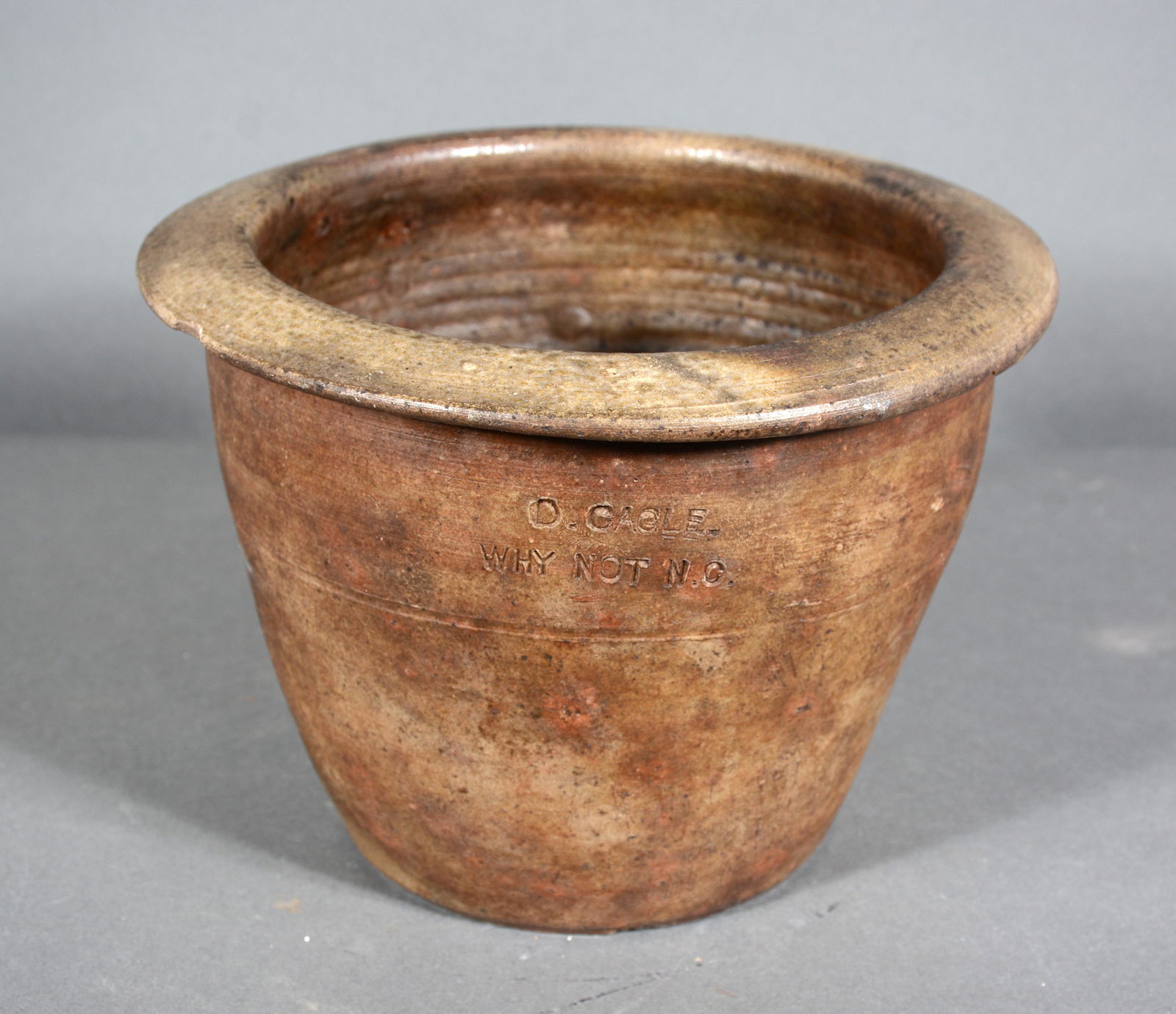 Daniel Cagle. 'Why Not NC' Pottery Creamer. (1 of 3)