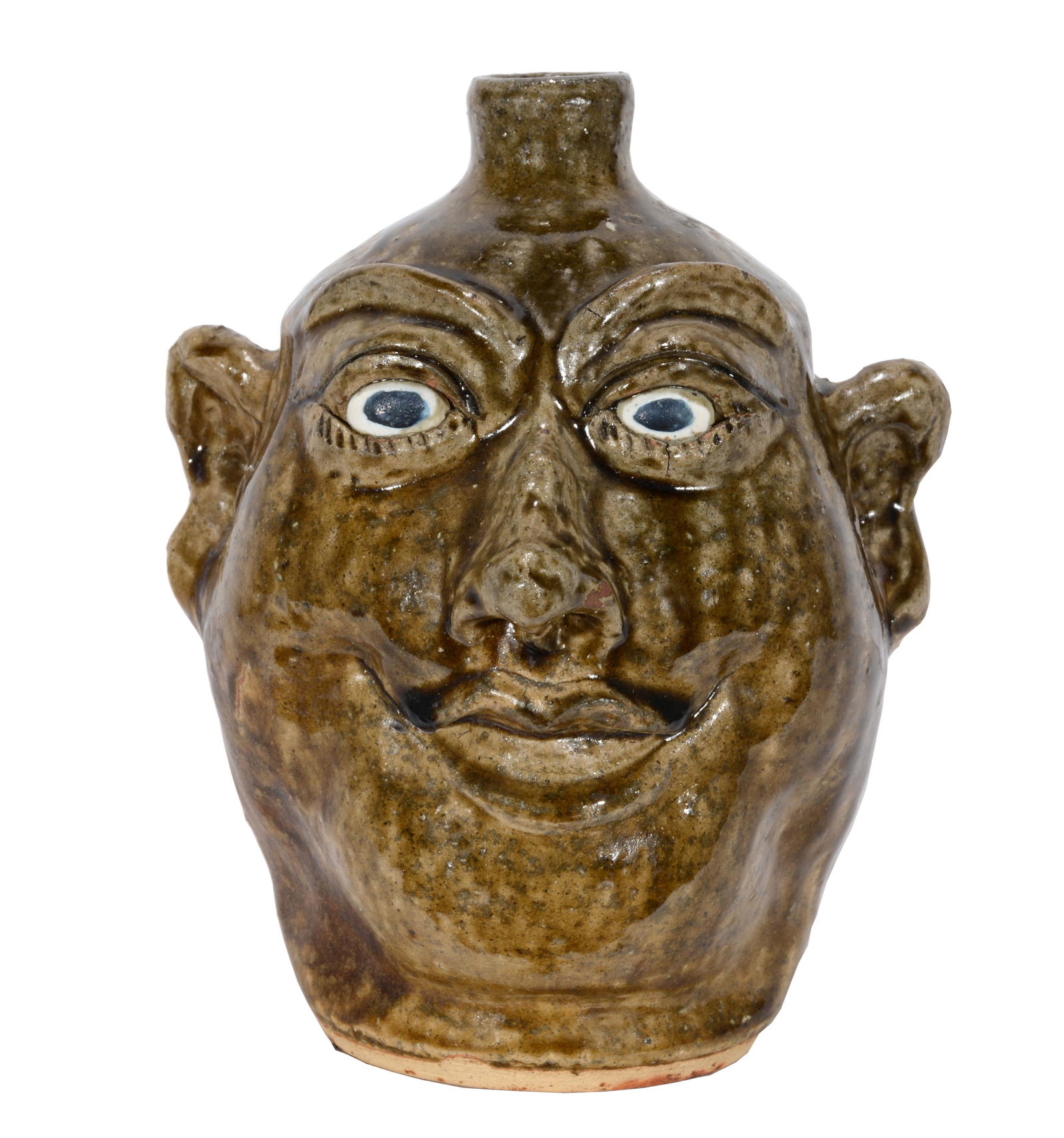 Lanier Meaders. Toothless Smiling Face Jug. (1 of 7)
