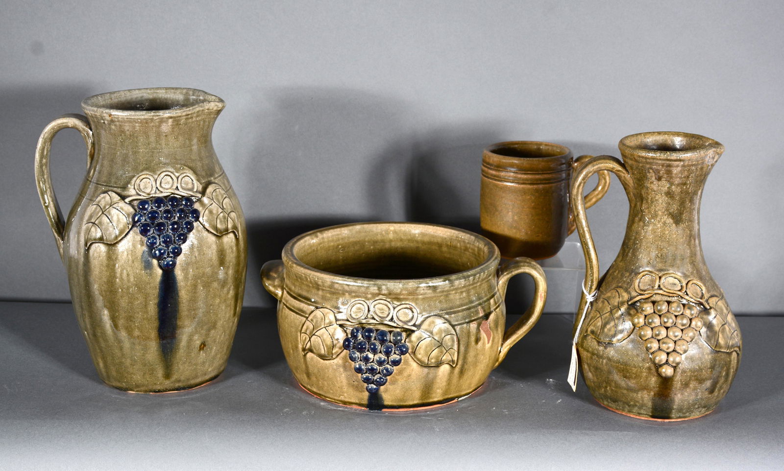 John Meaders. Four Pottery Pieces. (1 of 2)