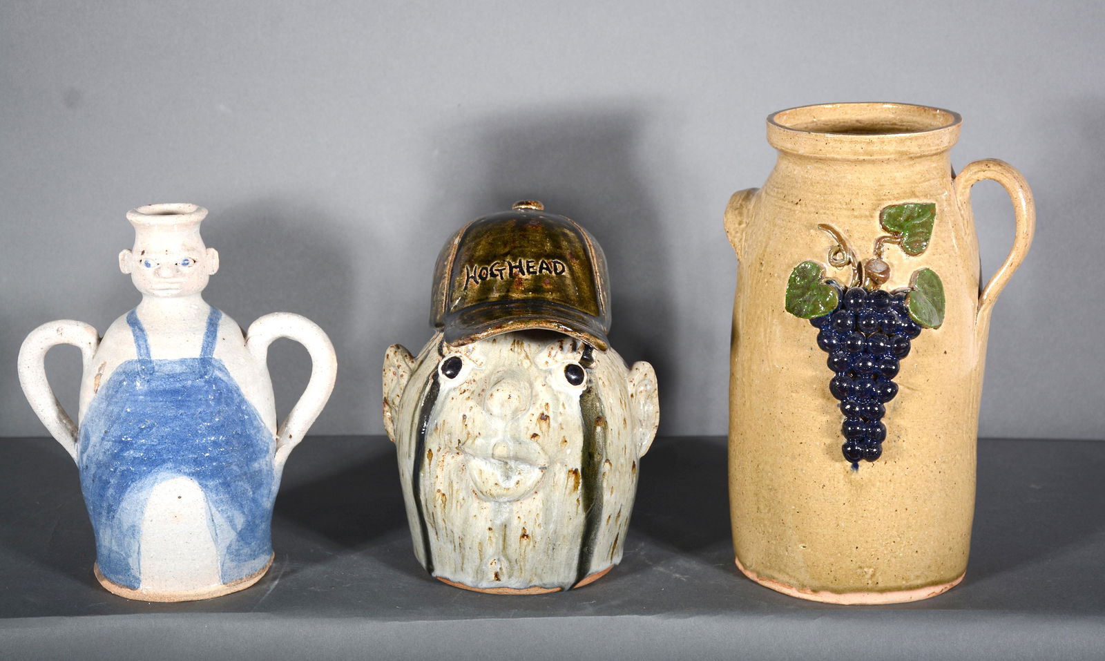Anita, Cleater & Jessie Meaders. 3 Pottery Pieces. (1 of 2)