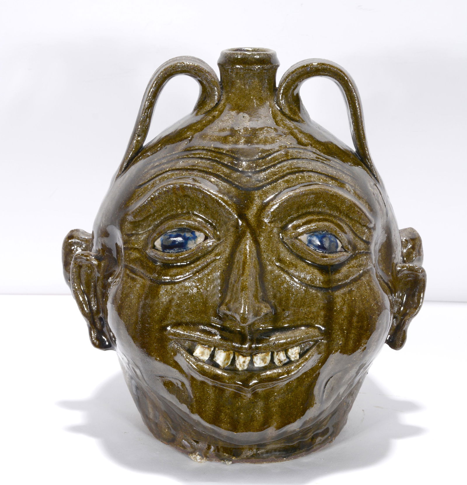 Clint Alderman. Large Double Face Jug. (1 of 4)