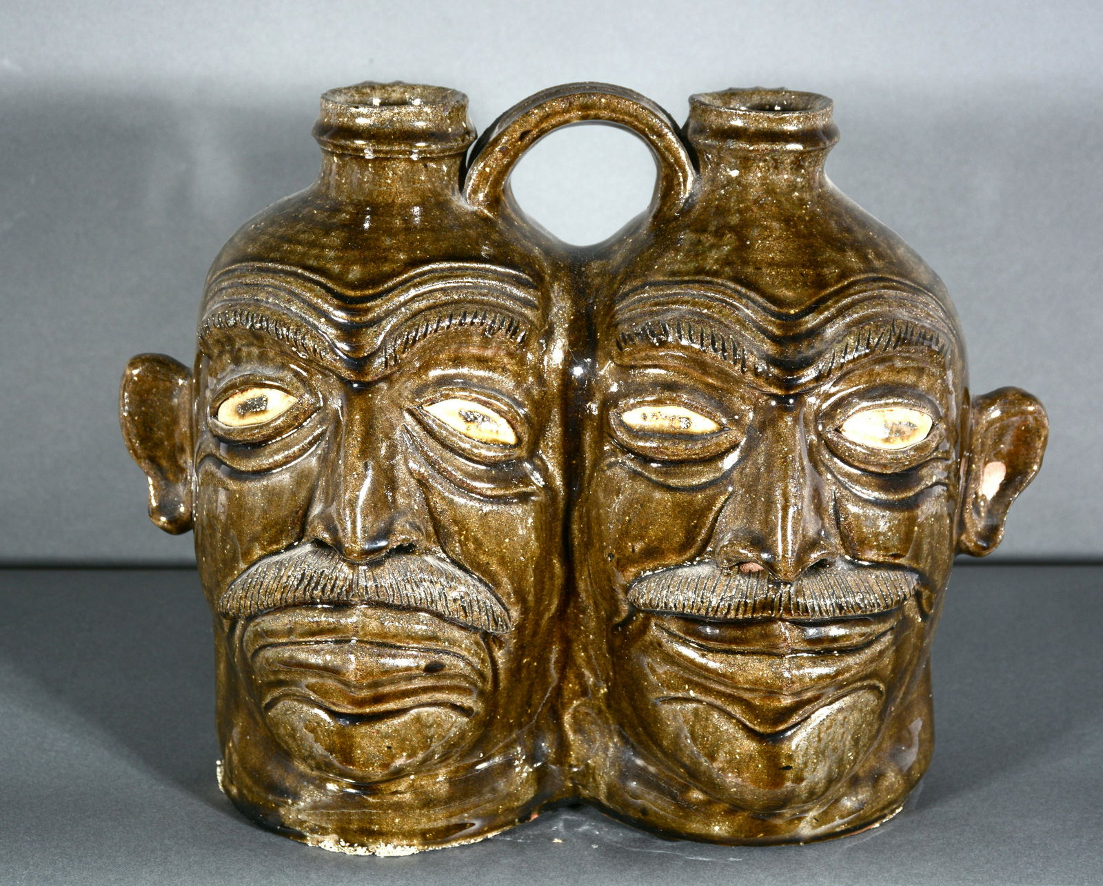 Clint Alderman. Conjoined Twins Face Jug. (1 of 2)