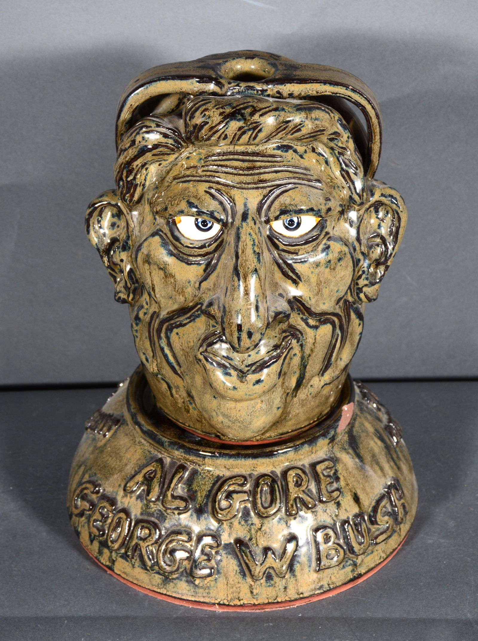 Dwayne Crocker. Bush v. Gore Pottery Jug. (1 of 4)