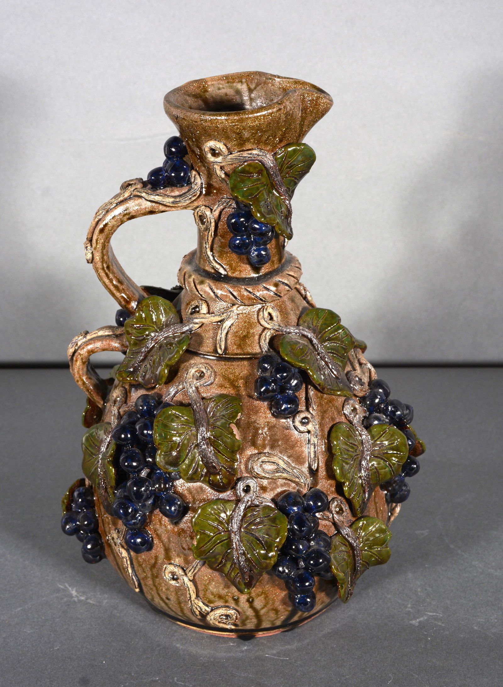 Dwayne Crocker. Grape Decorated Pitcher. (1 of 3)