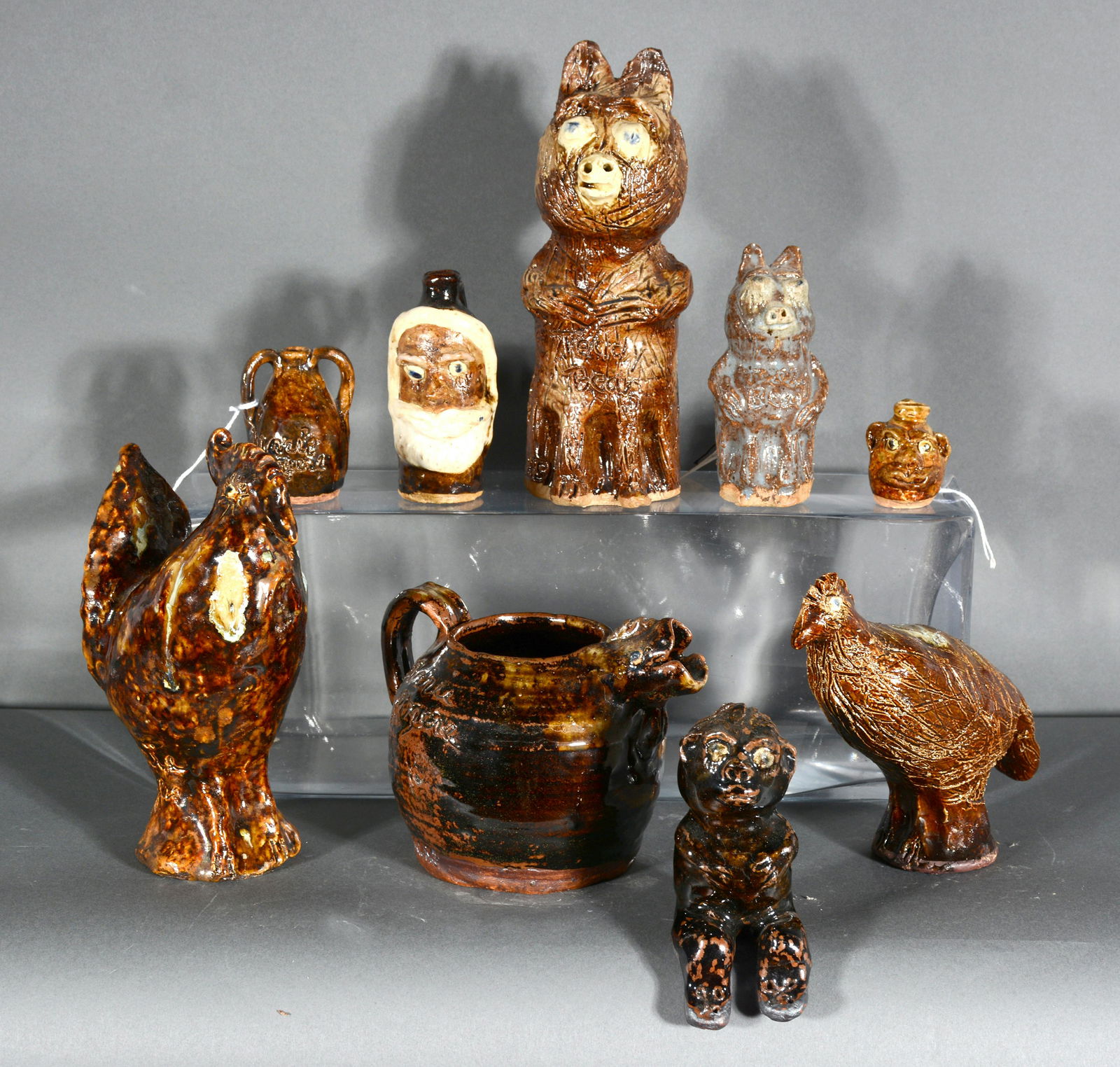 Marie Rogers. Nine Pottery Pieces. (1 of 2)