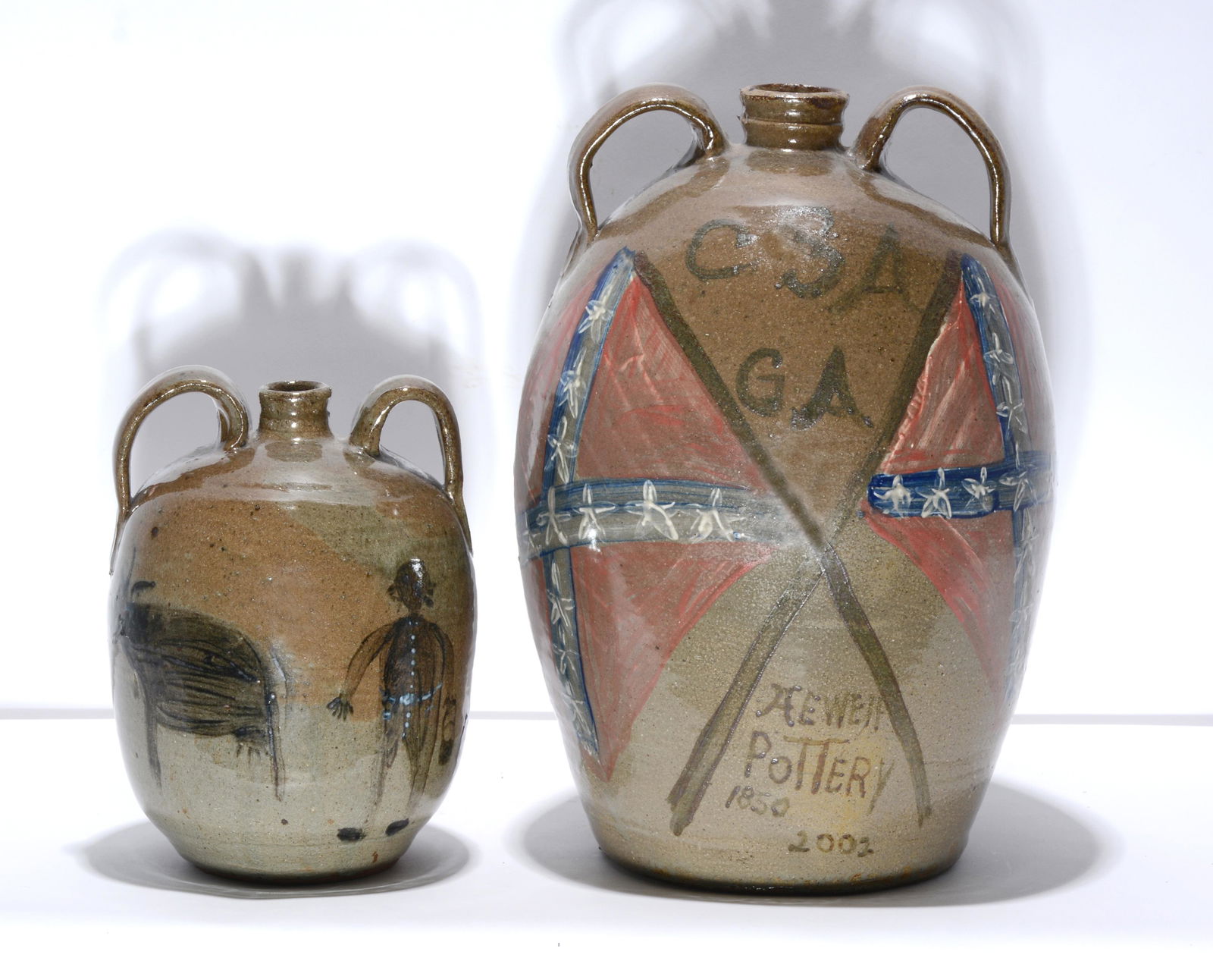 Chester Hewell. Decorated Jugs. (1 of 4)
