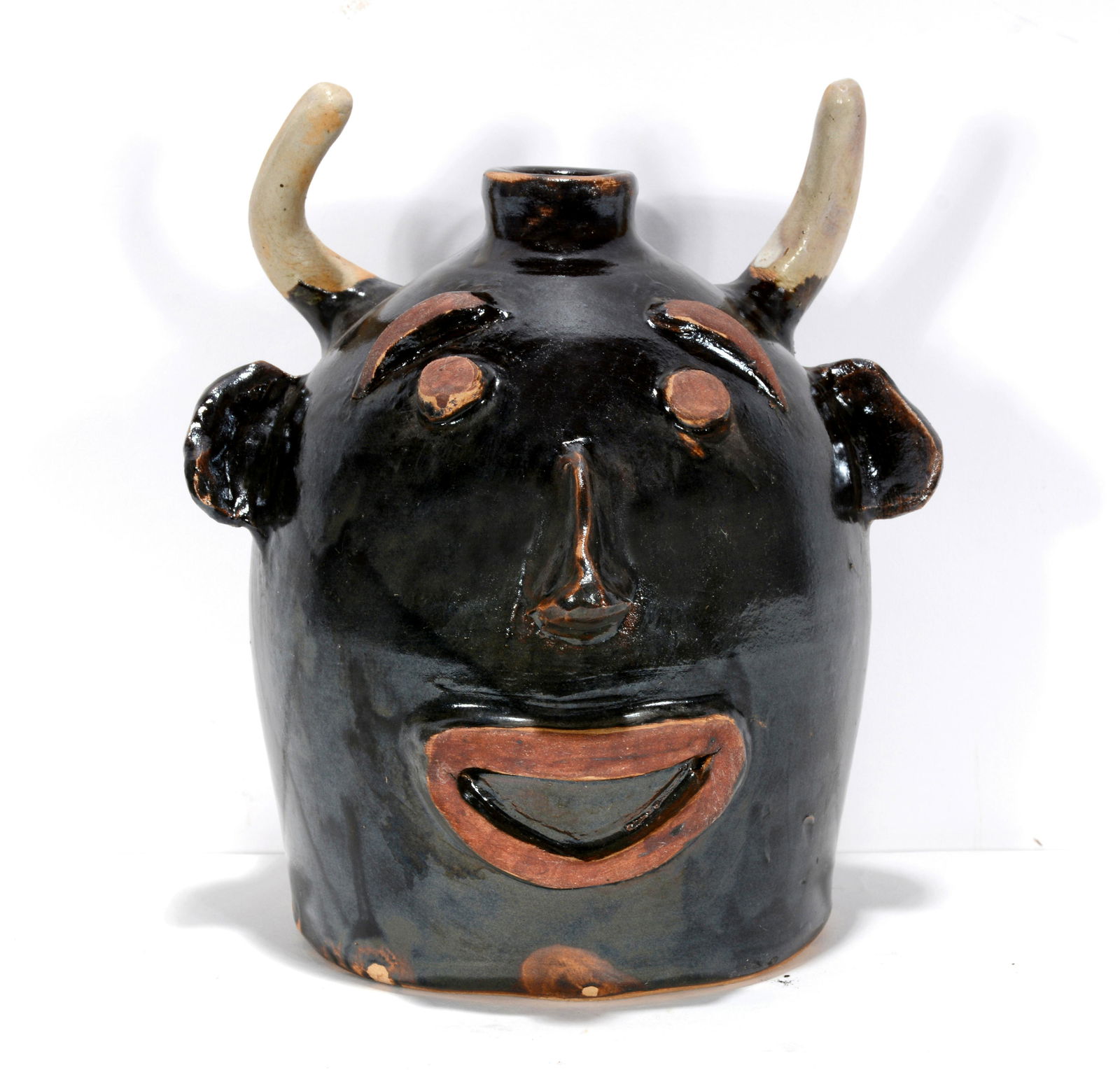 Allen Ham. Devil Face Jug. (1 of 4)