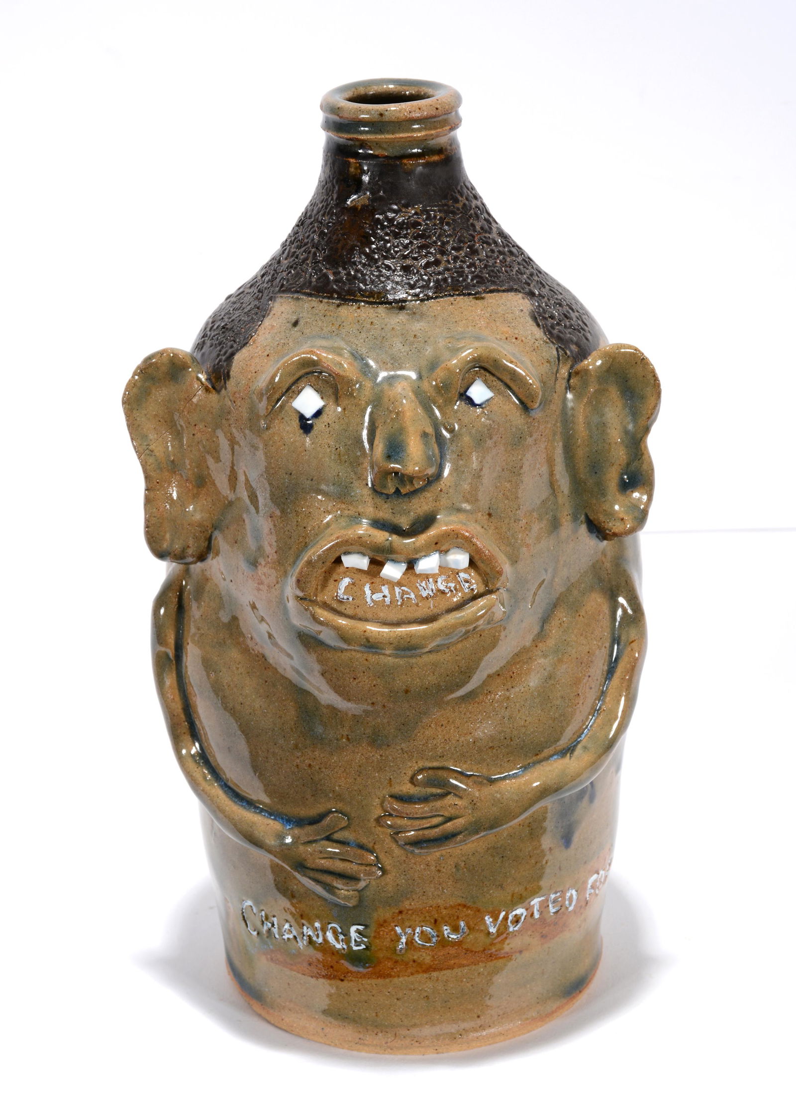 Ned Berry. Obama Face Jug. (1 of 2)
