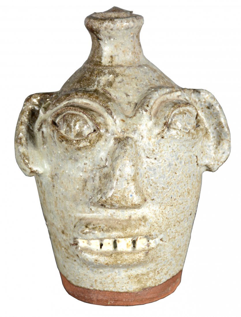 B.B. Craig. Salt Glaze Face Jug. (1 of 5)