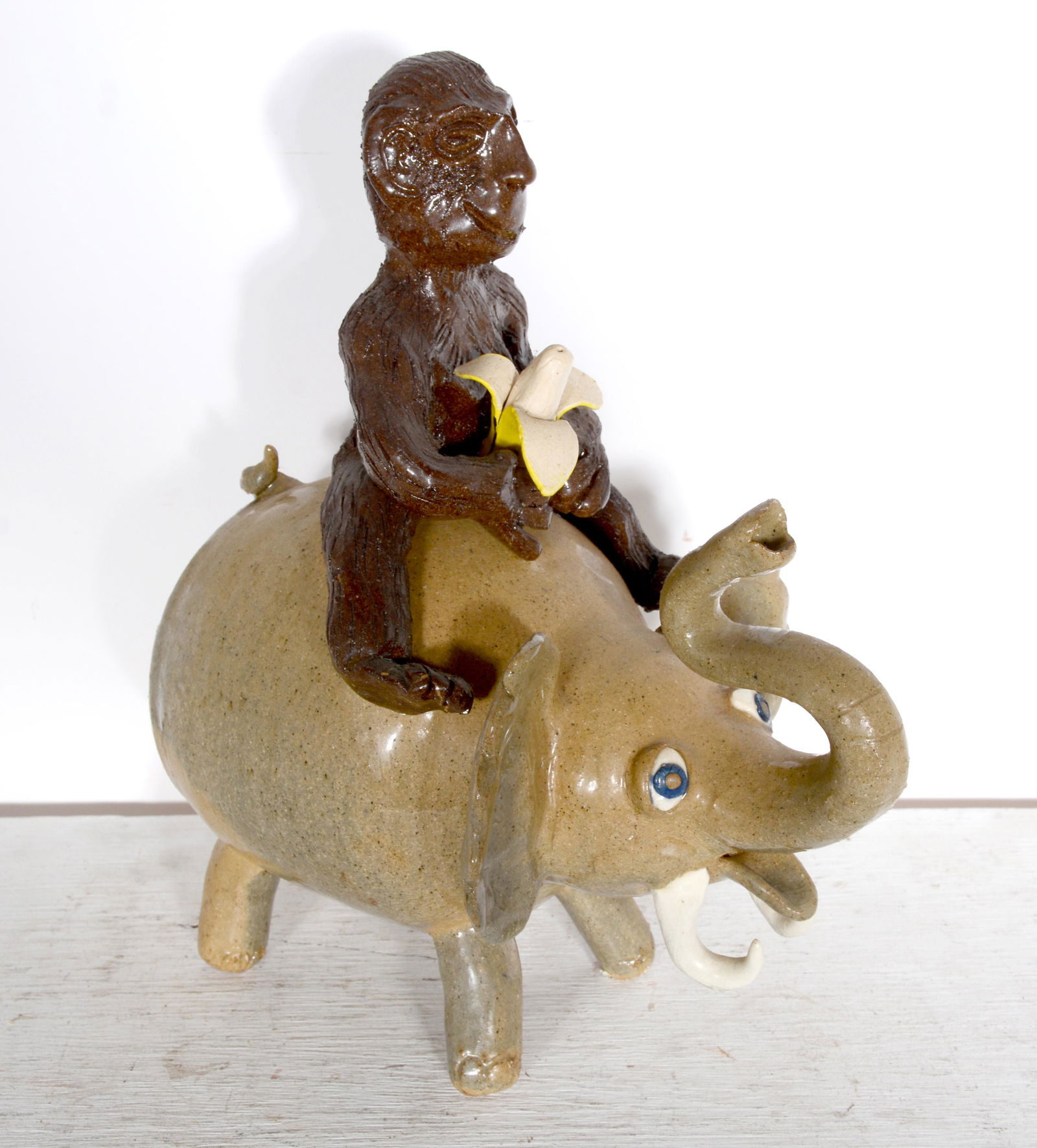 Albert Hodge. Monkey Riding An Elephant. (1 of 4)