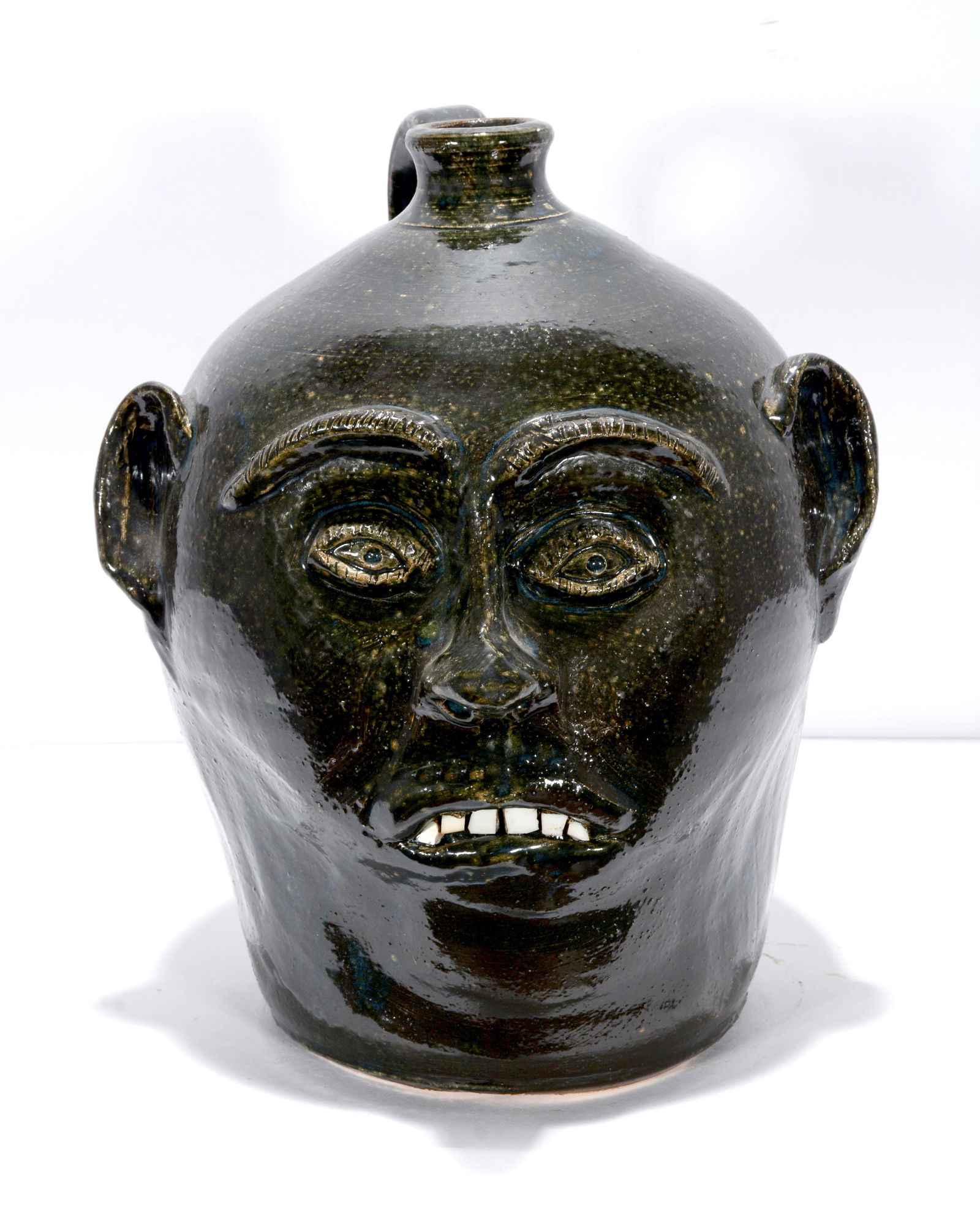Bobby Ferguson. Large 2 Gallon Dark Face Jug. (1 of 4)