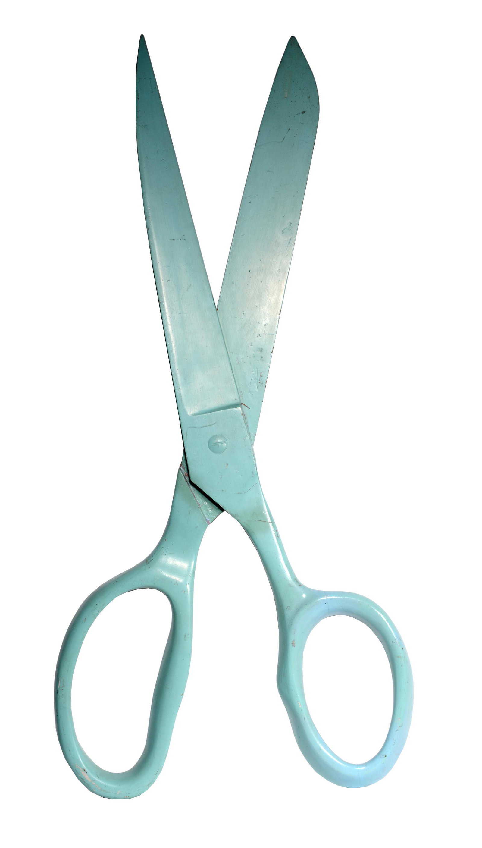 Giant Scissors Trade Sign.: Giant Scissors Trade Sign. Carved and painted wood. 72" x 23" x 3". Excellent condition. Est. $800-1,200. Buyer is responsible for shipping.