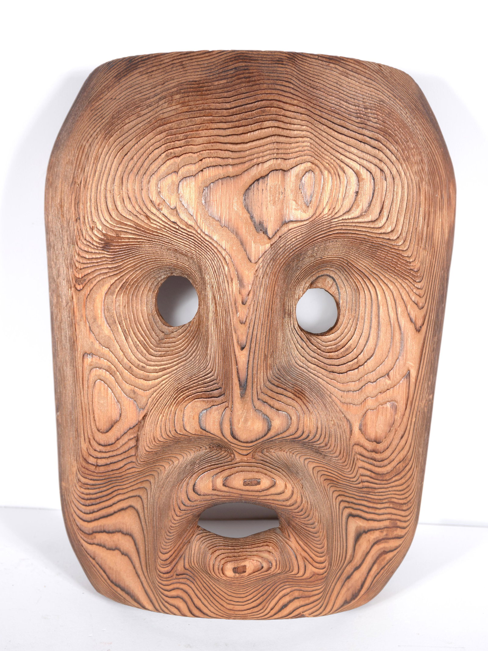 Ellen Neel. Kwakiutl West Wind Mask.: Ellen Neel. Kwakiutl West Wind Mask. 1962. Signed and dated on verso. Carved pine. 12" x 9" x 6". Excellent condition. Est. $400-800. Ship: $45
