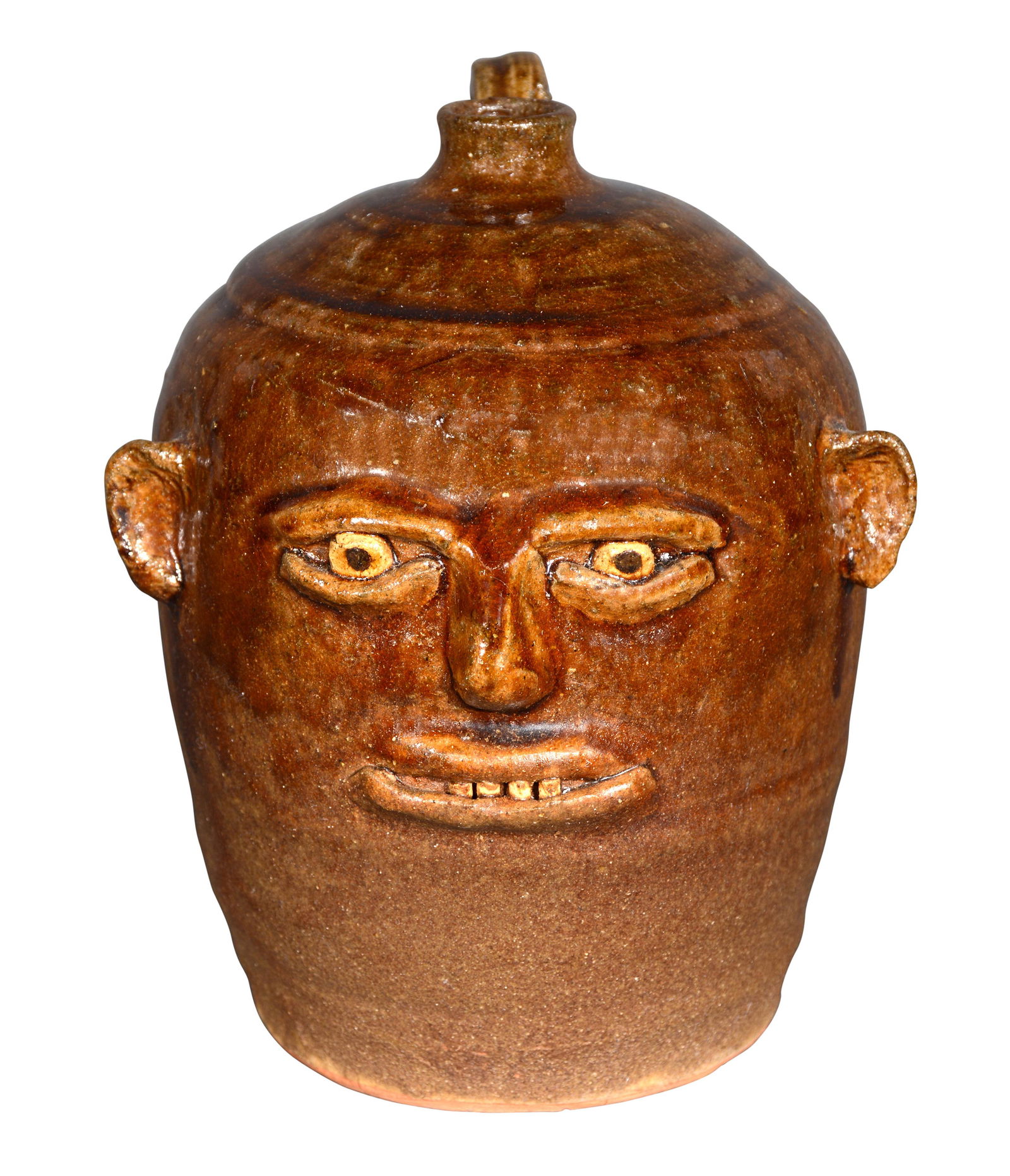 Reggie Meaders. Face Jug with Small Features. (1 of 5)