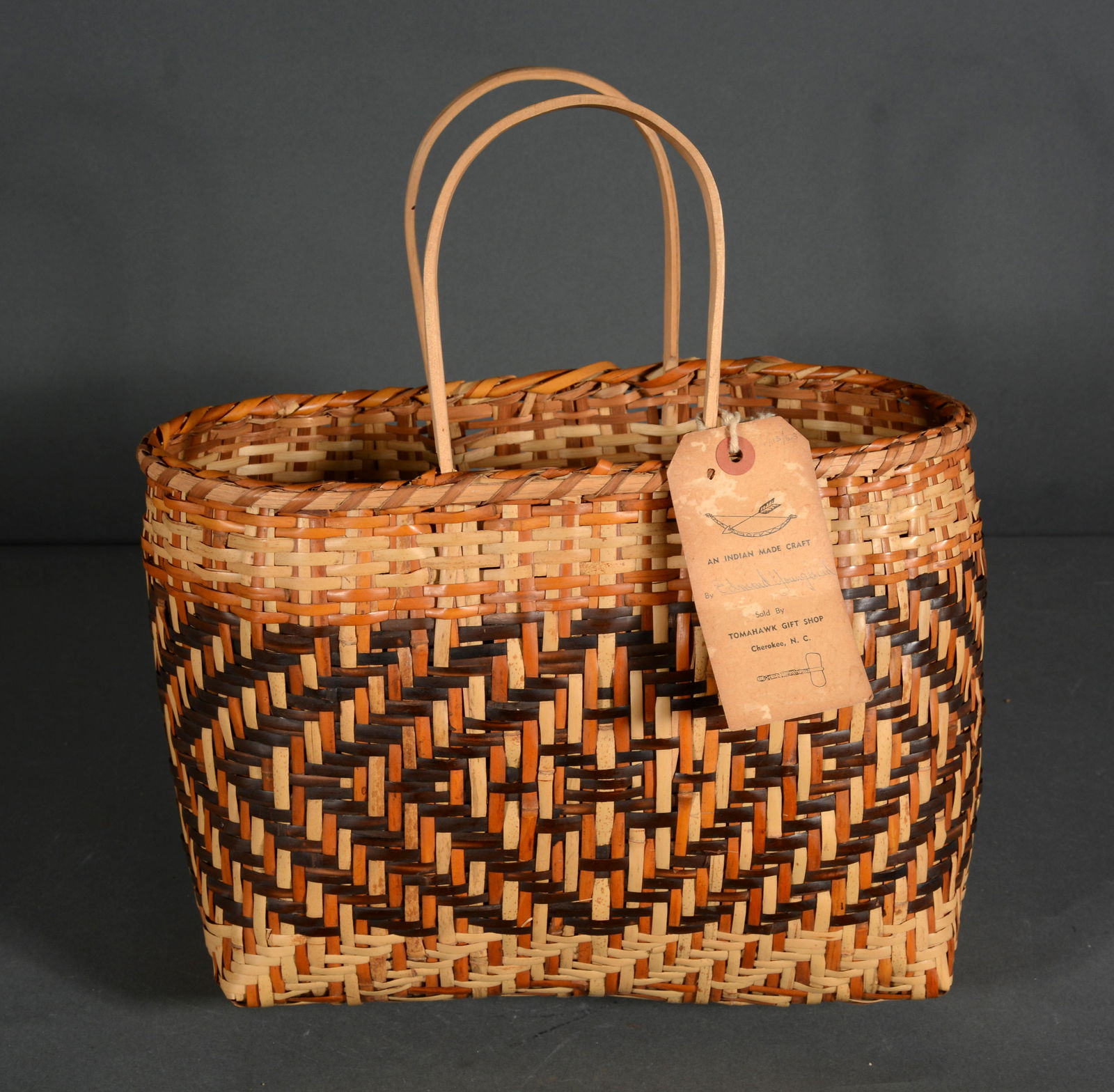 Edmond Youngbird. Tri-Colored Rivercane Purse. (1 of 4)