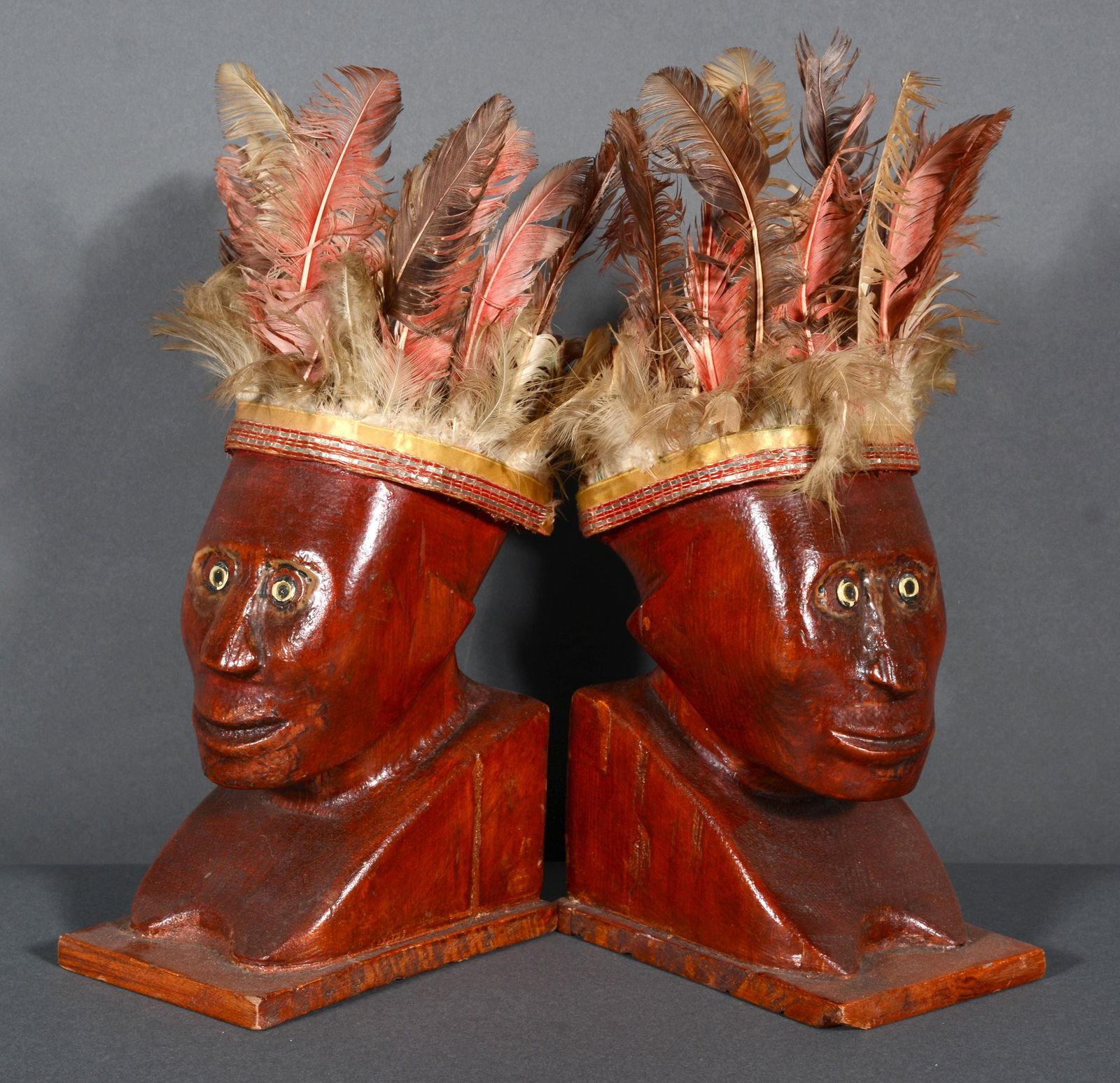 Indian-Style Chief Bookends. (1 of 6)