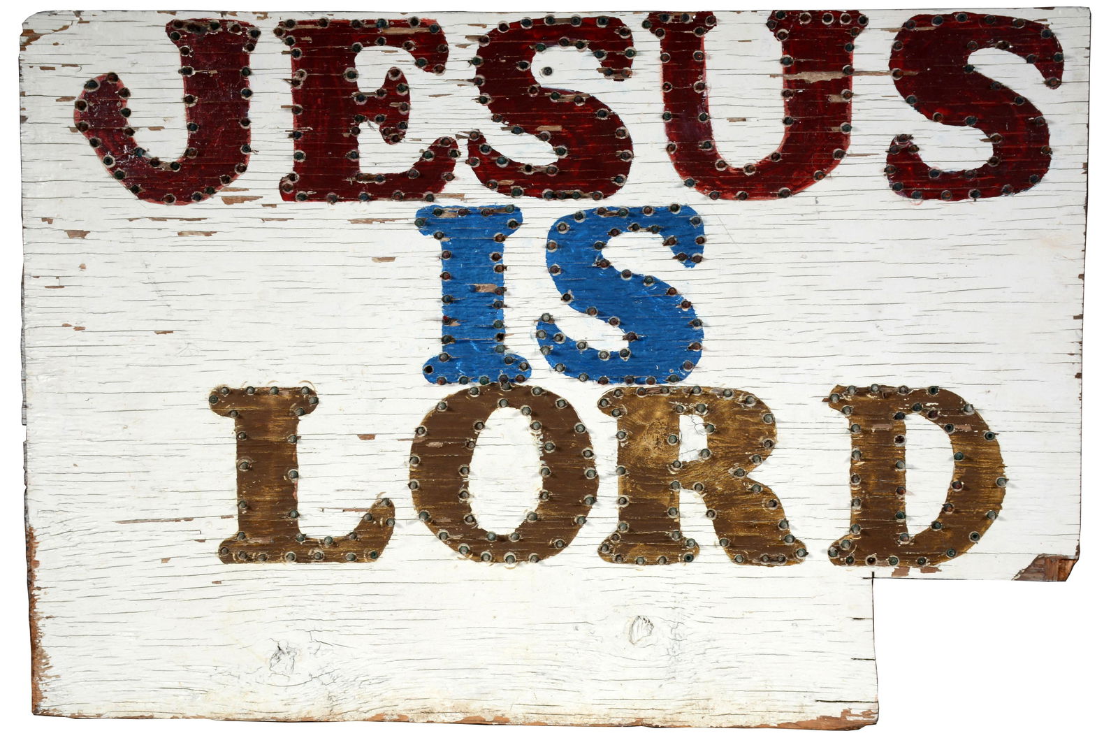 Jesus Is Lord Electrified Sign. (1 of 7)