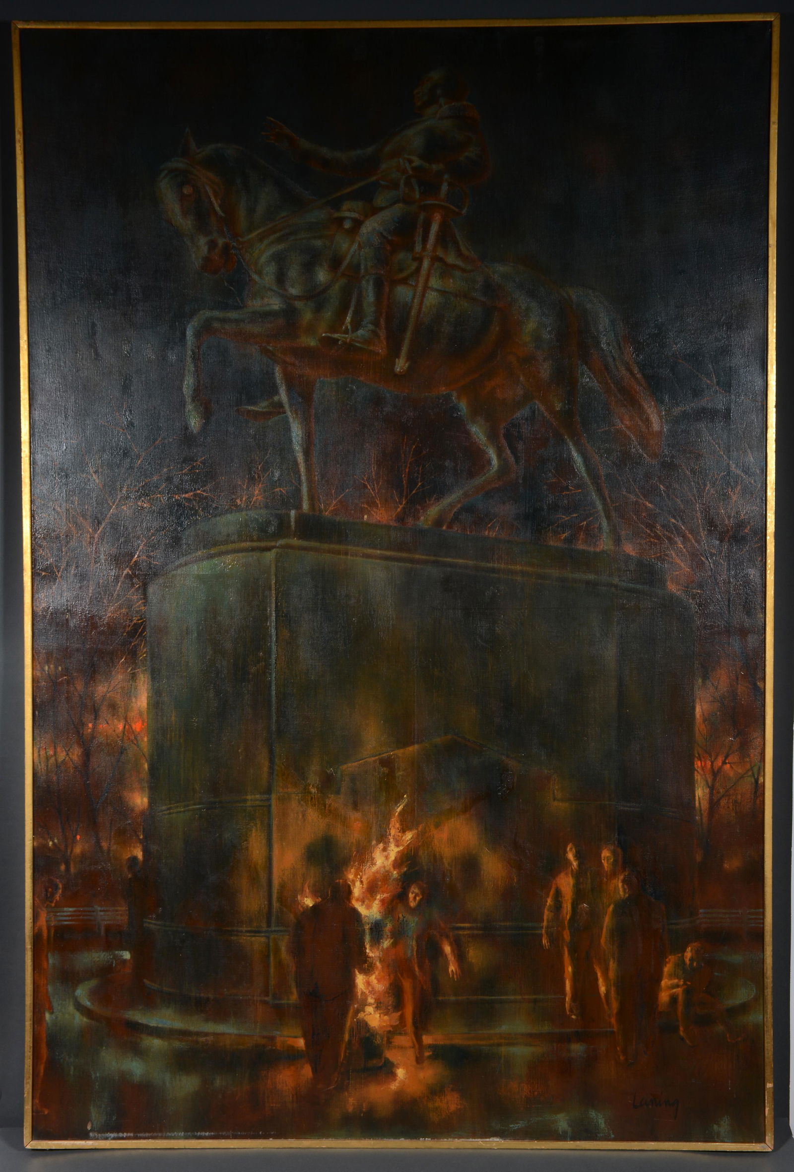 Edward Laning. The Fire Now - Union Square. (1 of 12)