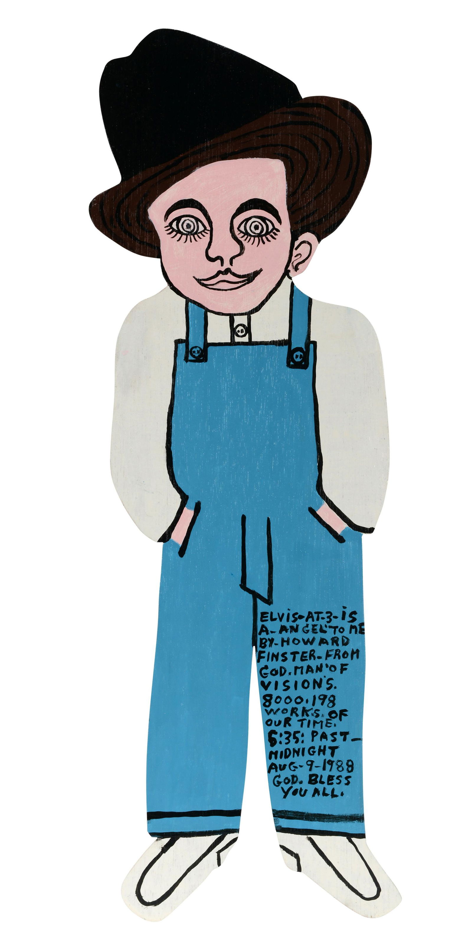 Howard Finster. Elvis At 3. (1 of 4)