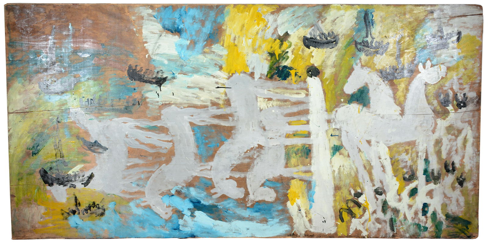 Purvis Young. White Horses. (1 of 9)