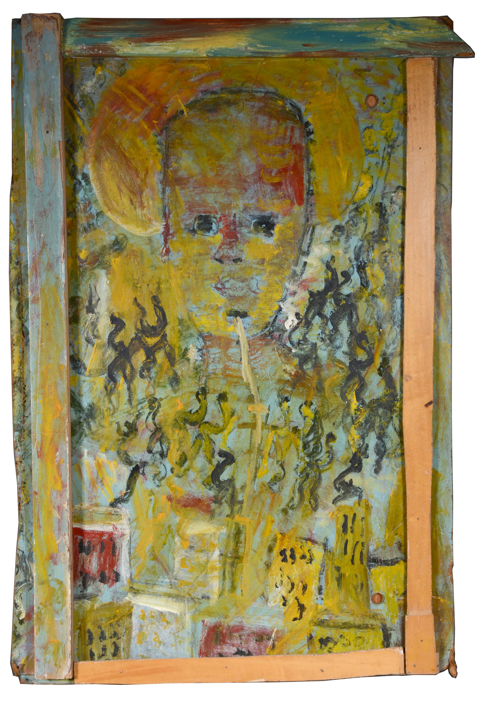 Purvis Young. Saint Drinking Up The Sinners. (1 of 4)