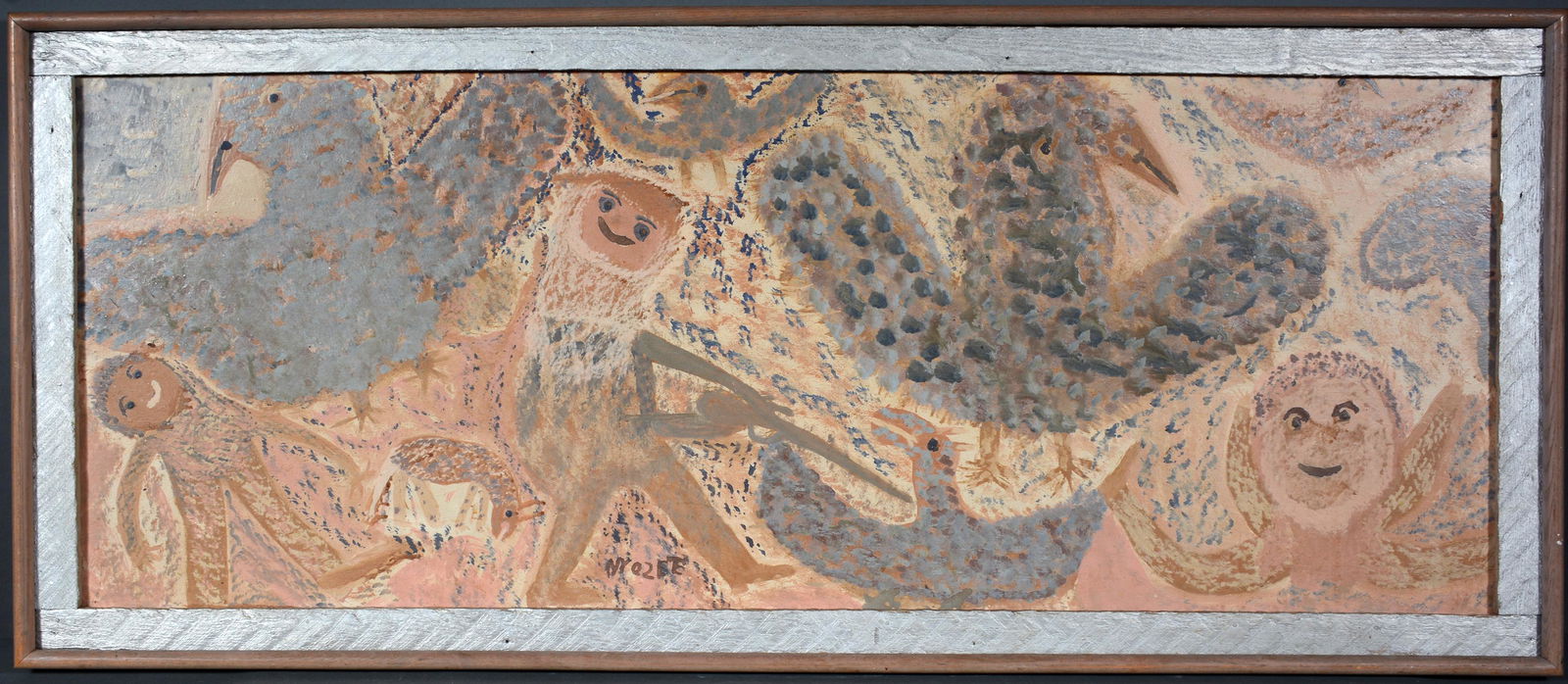 Mose Tolliver. Large Bird Hunting Scene. (1 of 5)