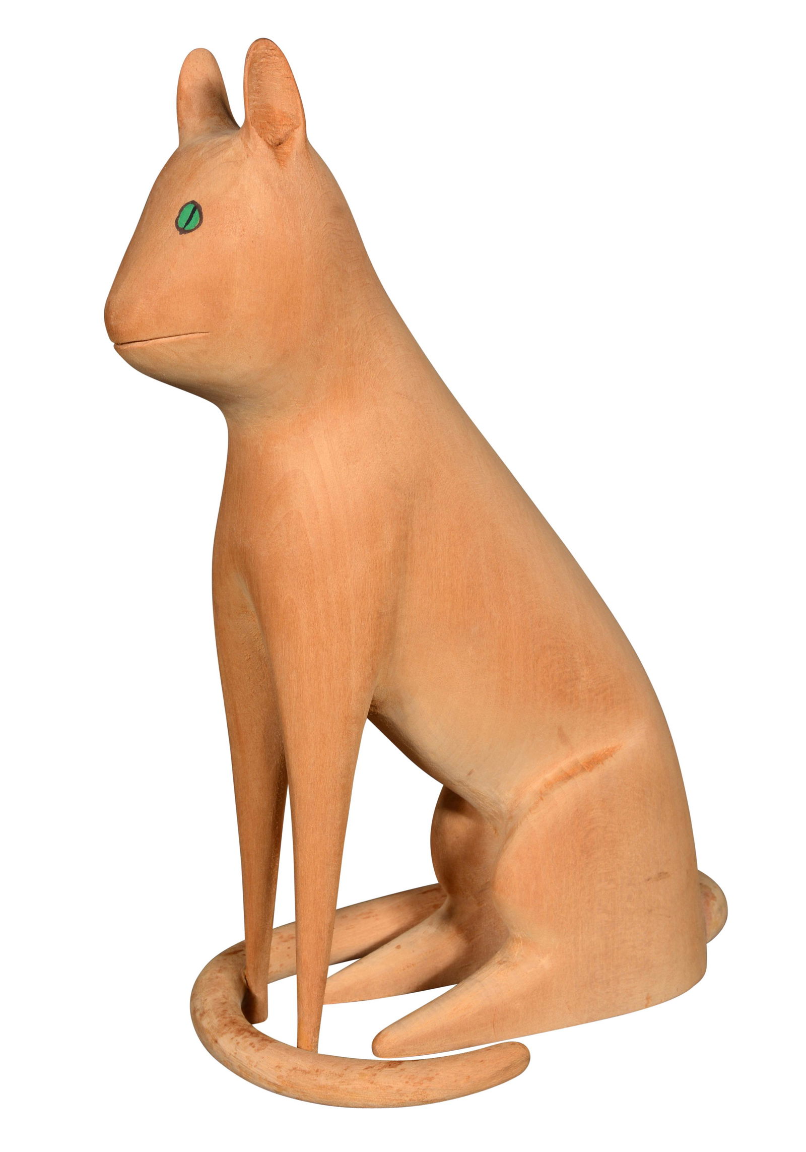 Linville Barker. Medium Size Cat with Green Eyes. (1 of 5)