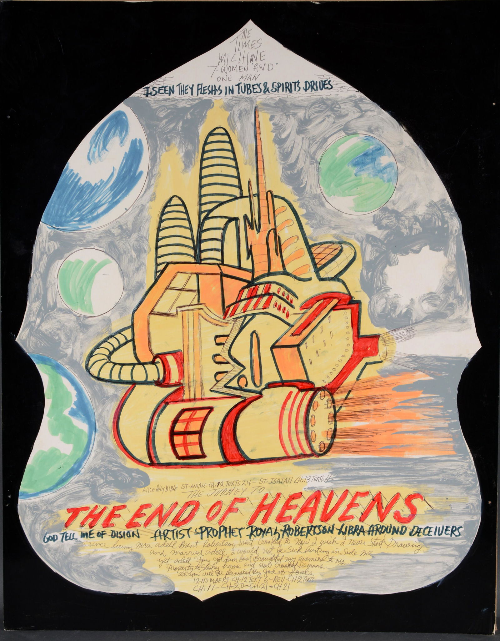 Prophet Royal Robertson. Dbl-Sided End of Heaven & (1 of 2)